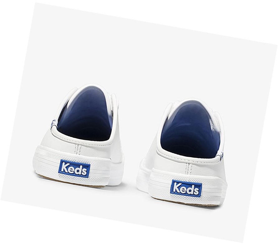 Keds Kickstart Mule Core Pelle Scarpe Slip On Donna Bianche | AGKXU-8059