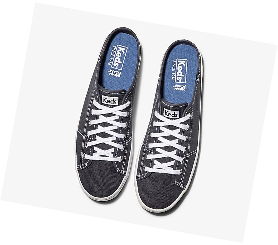 Keds Kickstart Mule Core Tela Scarpe Slip On Donna Blu Marino | YEIDT-0153