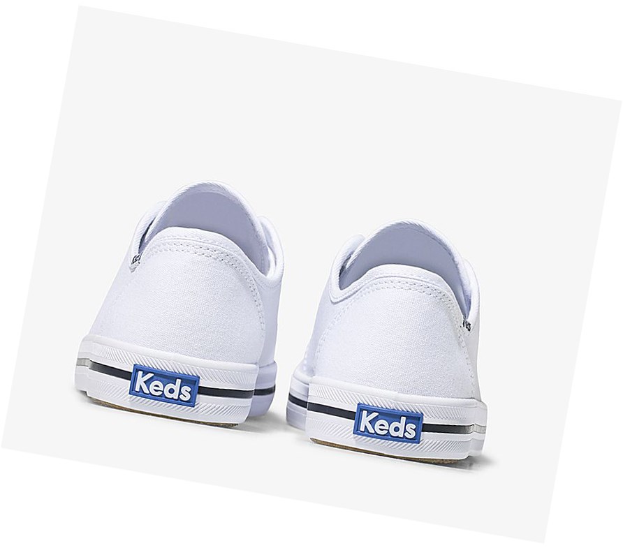 Keds Kickstart Scarpe Stringate Donna Bianche | DCBSX-3182