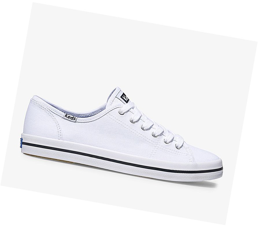 Keds Kickstart Scarpe Stringate Donna Bianche | DCBSX-3182