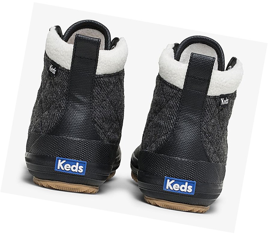 Keds Scout Boot II Acqua Stivali Alti Donna Nere | HQUBF-9320