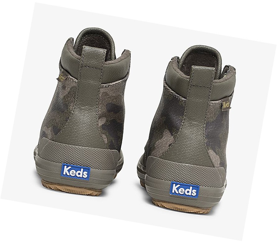 Keds Scout Boot II Acqua Stivali Stringati Donna Verde Oliva Colorate | DHTLF-7204