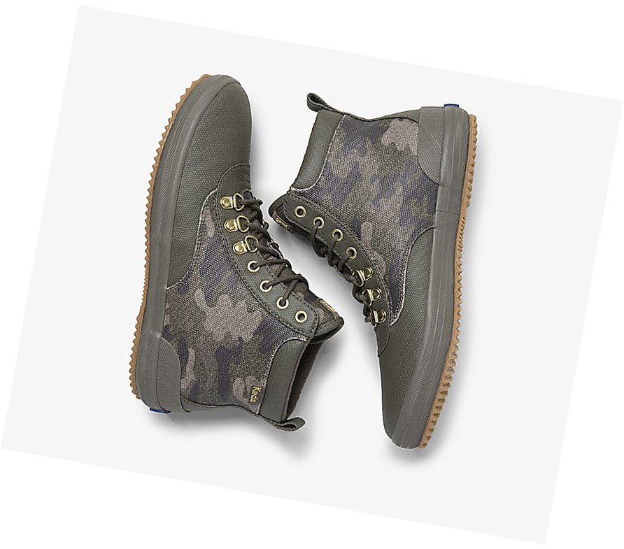 Keds Scout Boot II Acqua Stivali Stringati Donna Verde Oliva Colorate | DHTLF-7204
