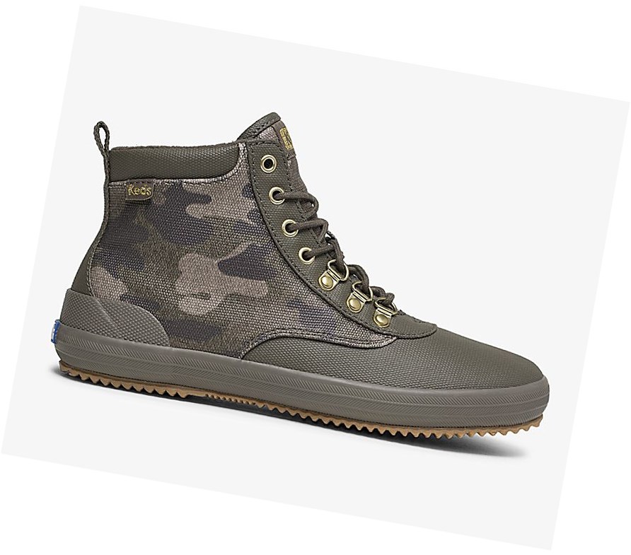 Keds Scout Boot II Acqua Stivali Stringati Donna Verde Oliva Colorate | DHTLF-7204