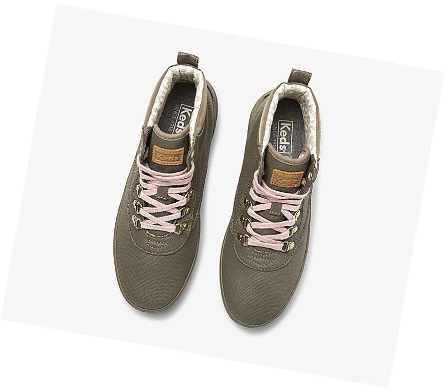 Keds Scout Boot II Acqua Stivali Stringati Donna Verde Oliva | JHZUT-0791