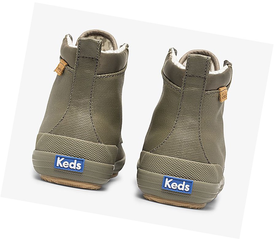 Keds Scout Boot II Acqua Stivali Stringati Donna Verde Oliva | JHZUT-0791
