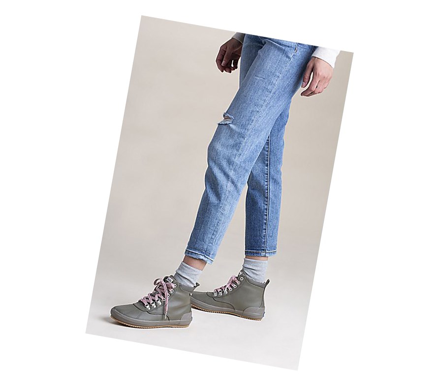 Keds Scout Boot II Acqua Stivali Stringati Donna Verde Oliva | SMQNG-1325