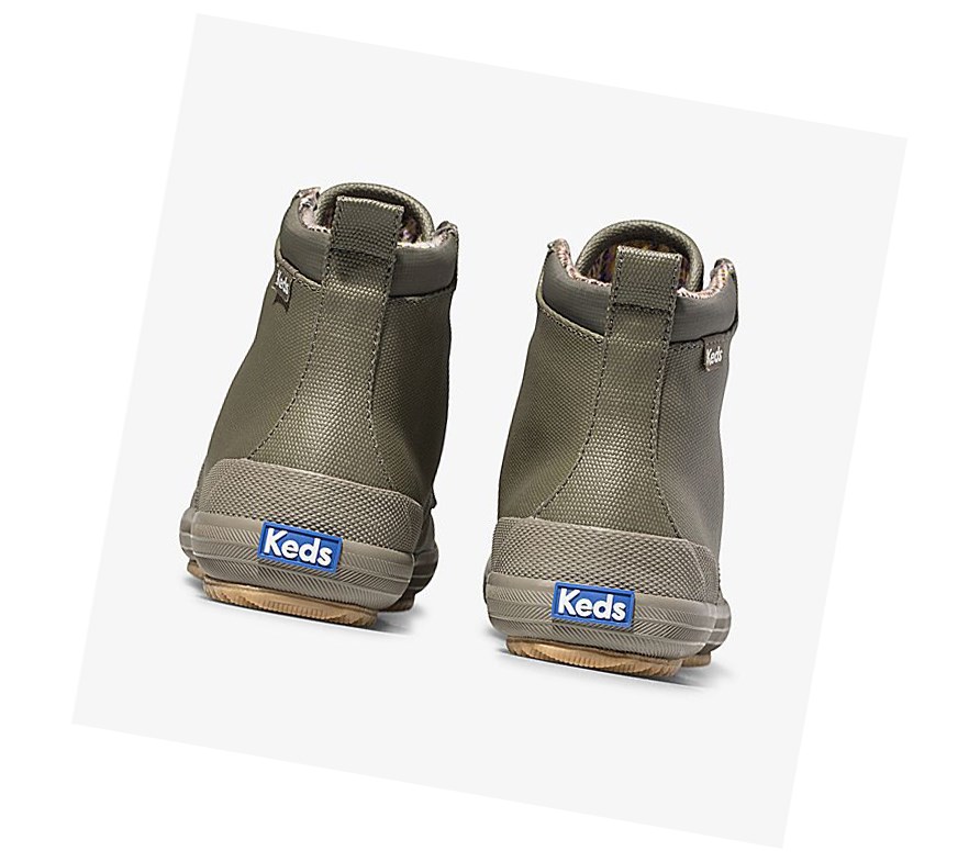Keds Scout Boot II Acqua Stivali Stringati Donna Verde Oliva | SMQNG-1325