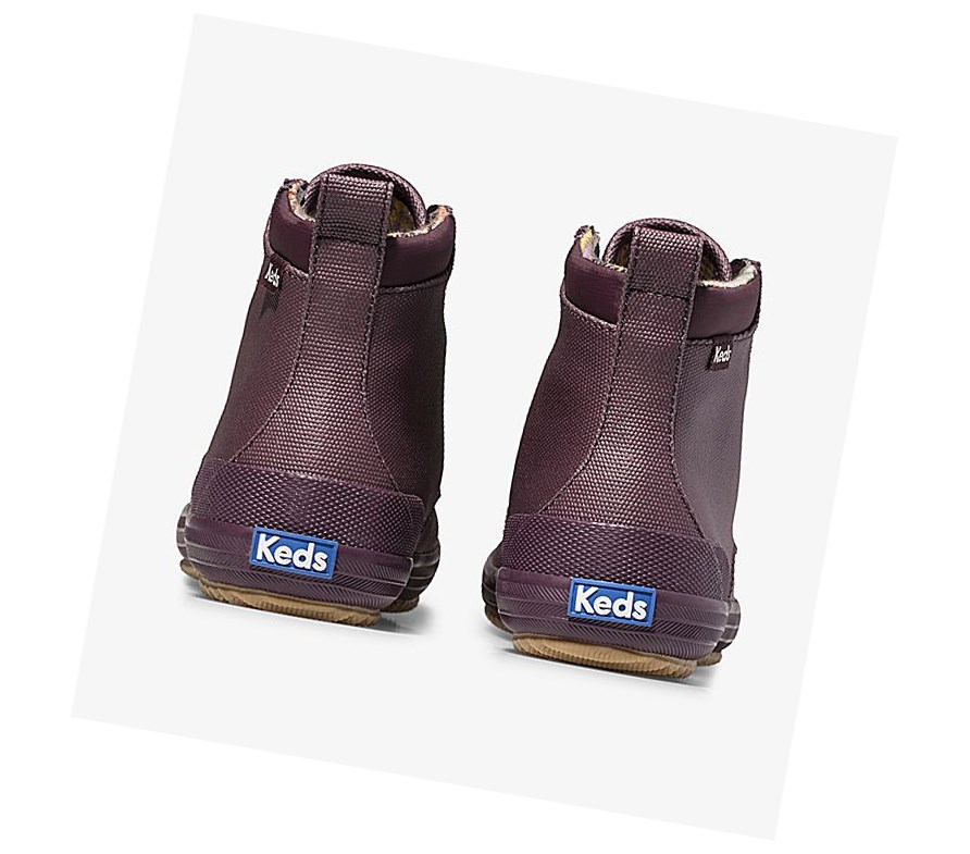 Keds Scout Boot II Acqua Stivali Stringati Donna Bordeaux | UWKDE-9671