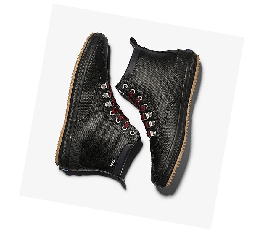 Keds Scout Boot II Acqua Stivali Stringati Donna Nere | YKFWQ-6049