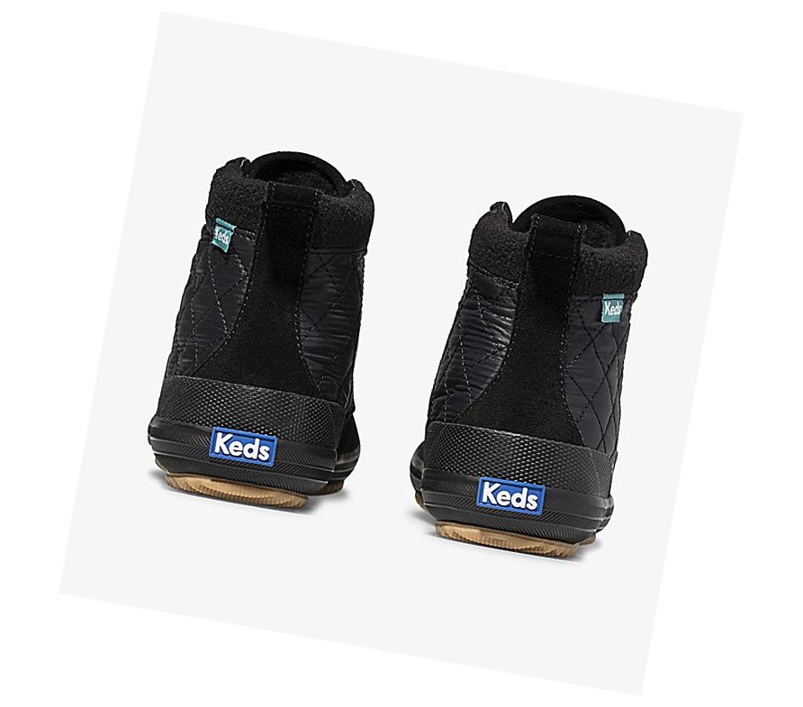 Keds Scout Boot II Acqua Stivali Stringati Donna Nere | ZNPRY-4106