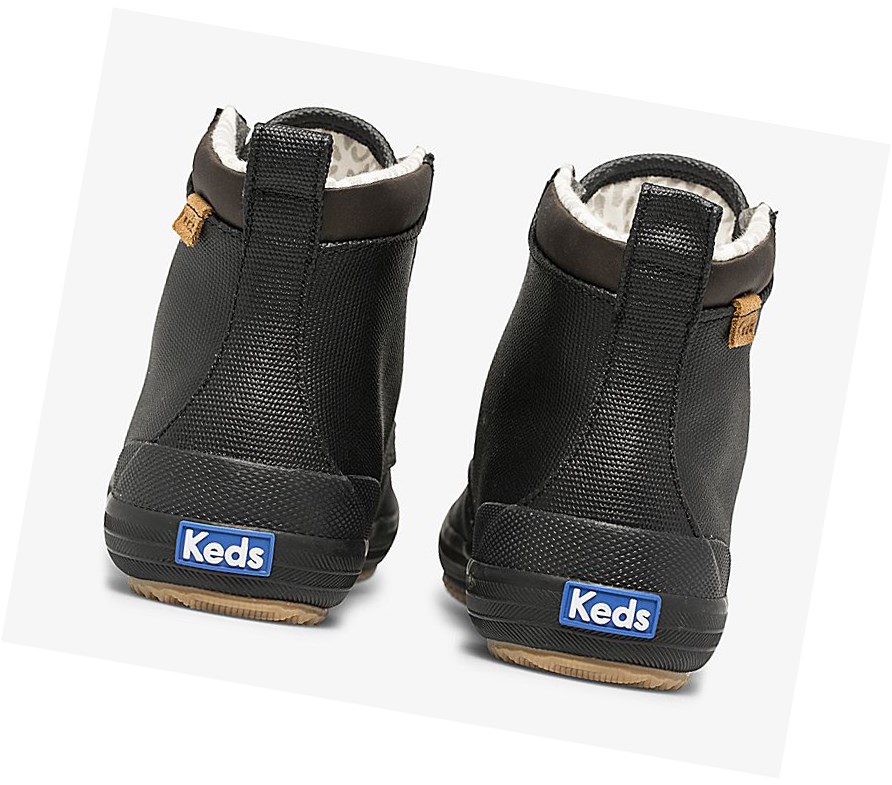 Keds Scout Boot II Acqua Stivali Stringati Donna Nere | ZPVDY-7805