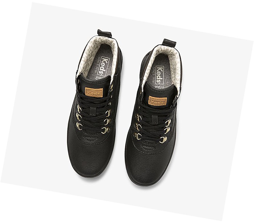 Keds Scout Boot II Acqua Stivali Stringati Donna Nere | ZPVDY-7805
