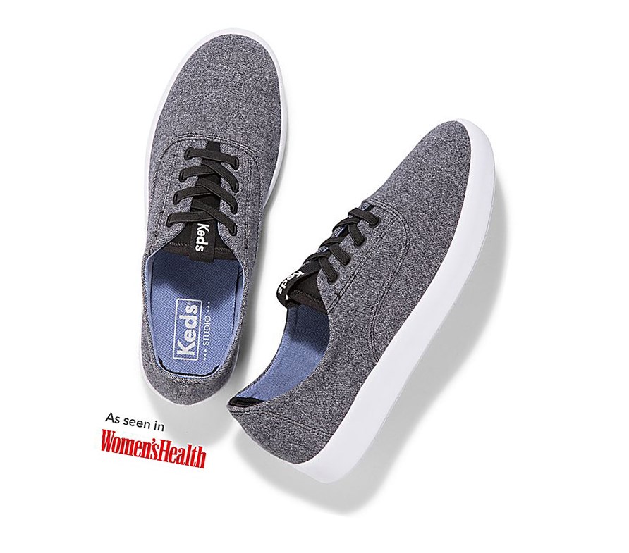 Keds Studio Leap Athleisure Scarpe Slip On Donna Grigie | LXABW-3428