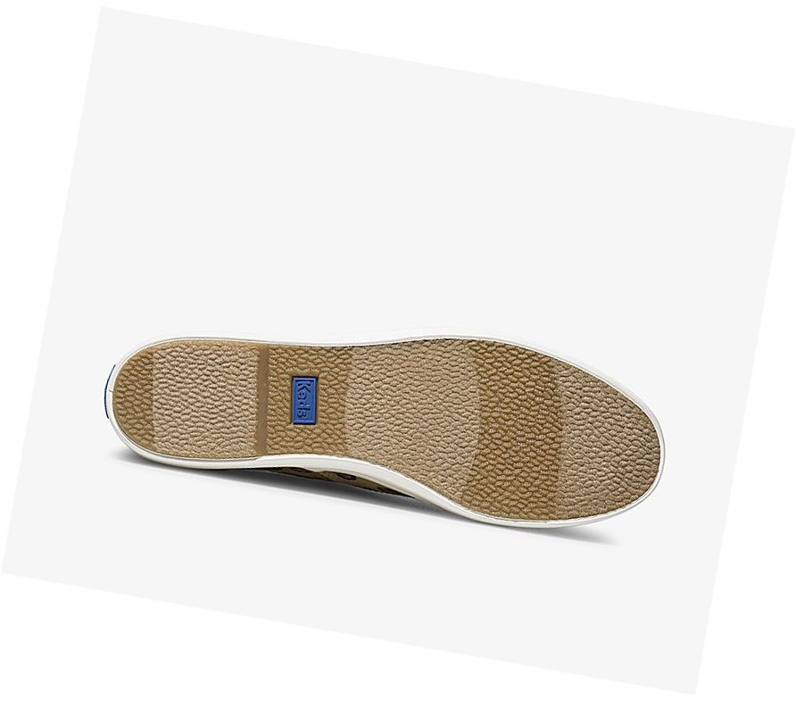Keds Triple Leopard Scarpe Stringate Donna Marroni | RDFWK-4081