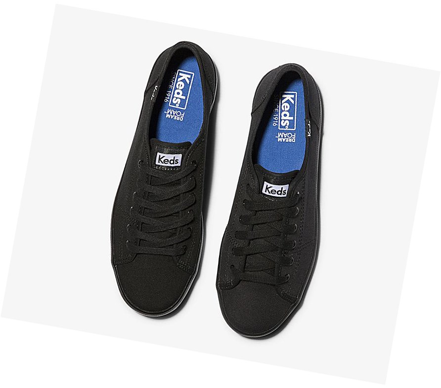 Keds Washable Kickstart Scarpe Stringate Donna Nere | ERPYB-2179