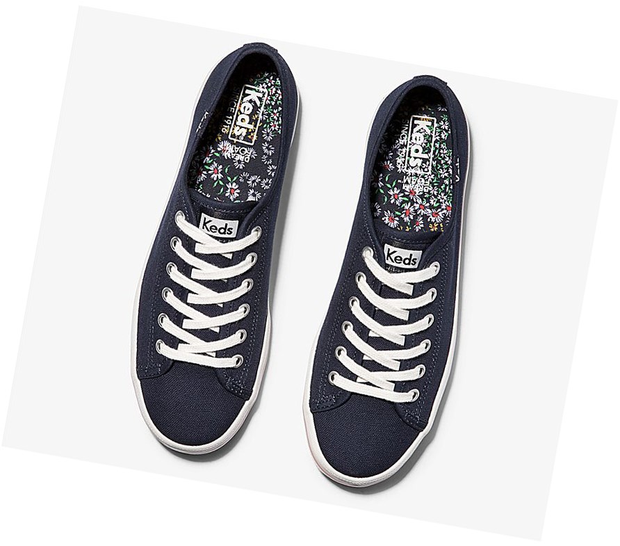 Keds Washable Kickstart Scarpe Stringate Donna Blu Marino | VKJNI-6095