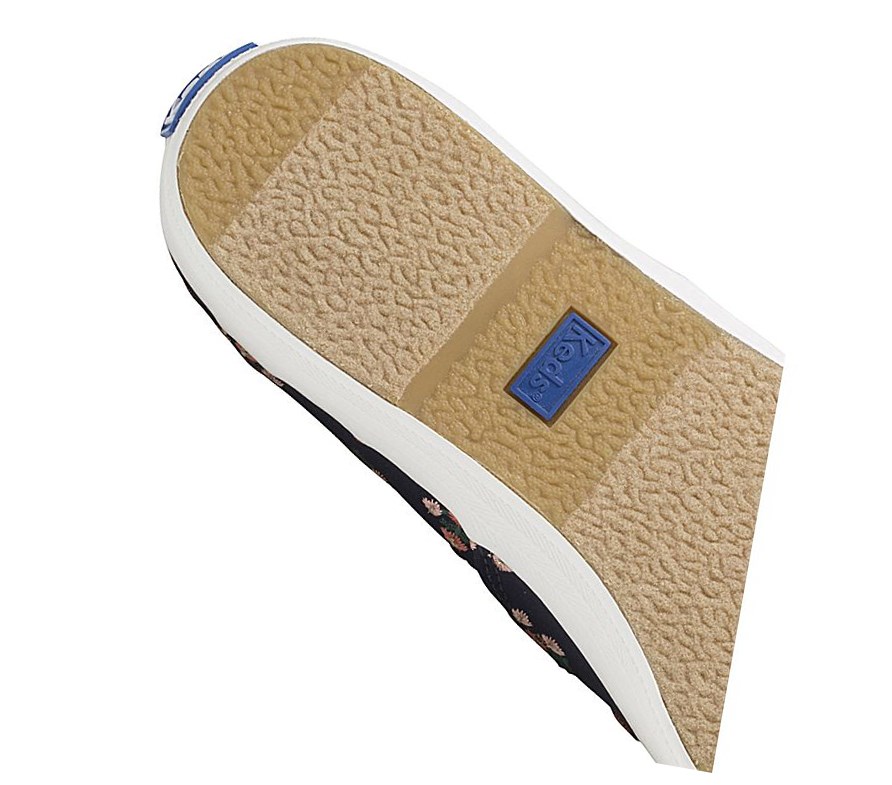 Keds x Rifle Paper Co Champion Posy Embroidered Scarpe Stringate Donna Blu Marino | DFXRK-8549