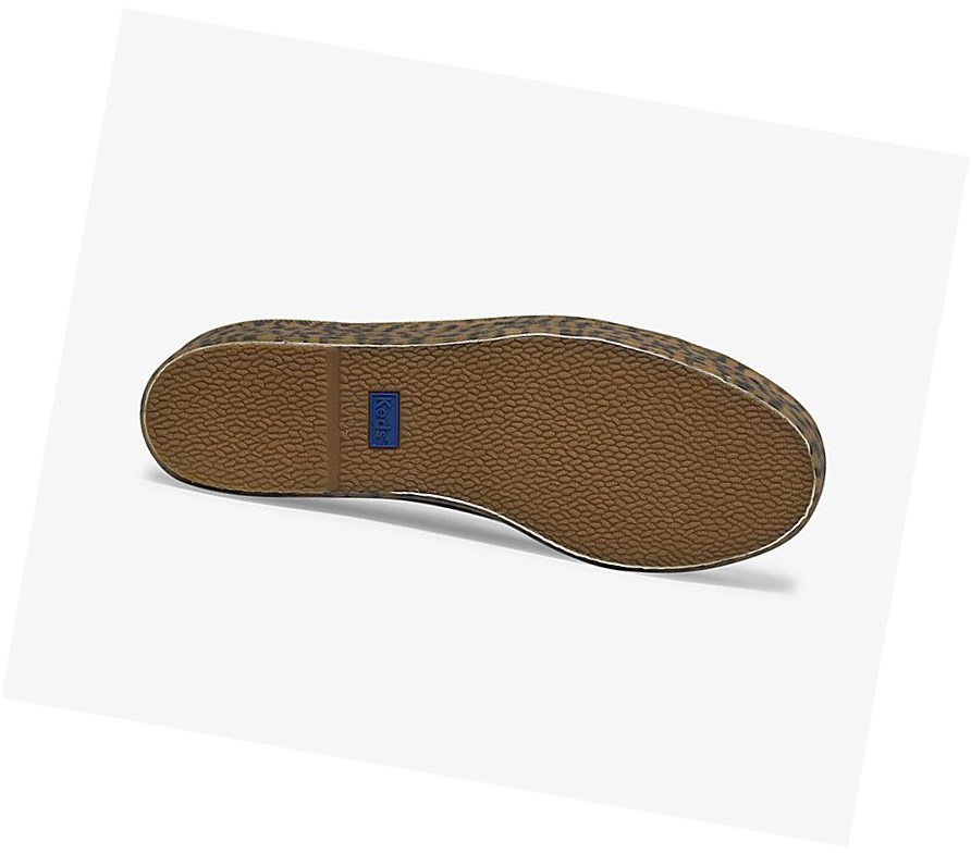 Keds x Wonder Woman Triple Up Pelle Scarpe Stringate Donna Bianche Leopardate | FMWPZ-9431