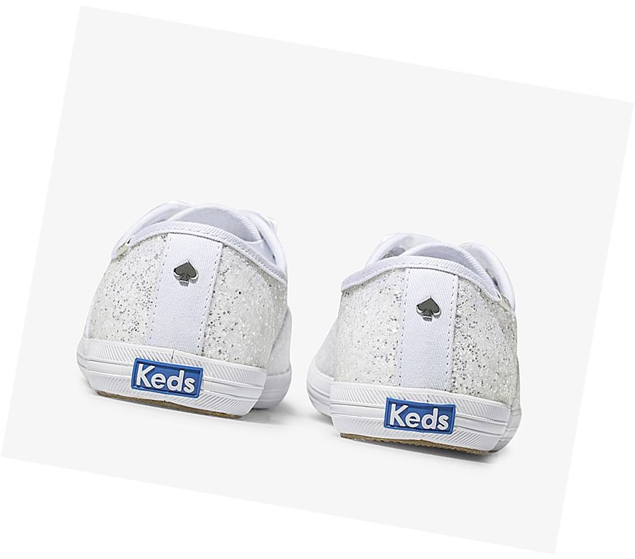 Keds x kate spade new york Champion Glitter Scarpe Stringate Donna Bianche | USPIE-5920