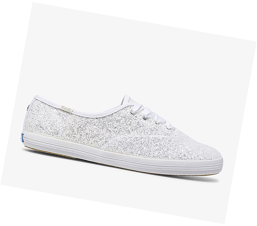 Keds x kate spade new york Champion Glitter Scarpe Stringate Donna Bianche | USPIE-5920