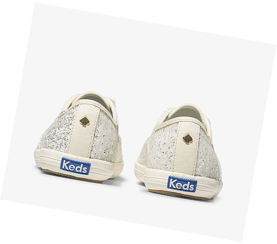 Keds x kate spade new york Champion Glitter Wedding Scarpe Stringate Donna Crema | UYAXF-0529