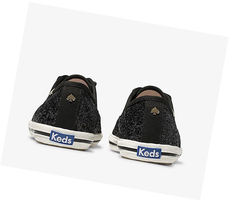 Keds x kate spade new york Champion Glitter Scarpe Stringate Donna Nere | YQHMI-1978
