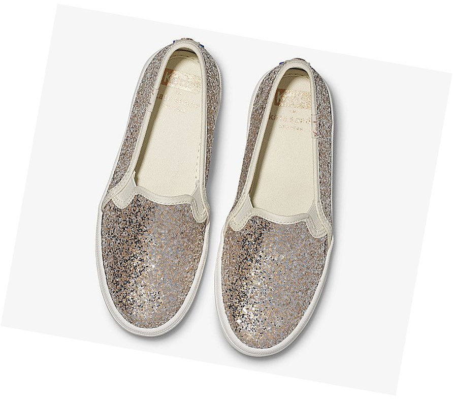 Keds x kate spade new york Double Decker Metallic Glitter Wedding Scarpe Casual Donna Colorate | XMRSA-2716